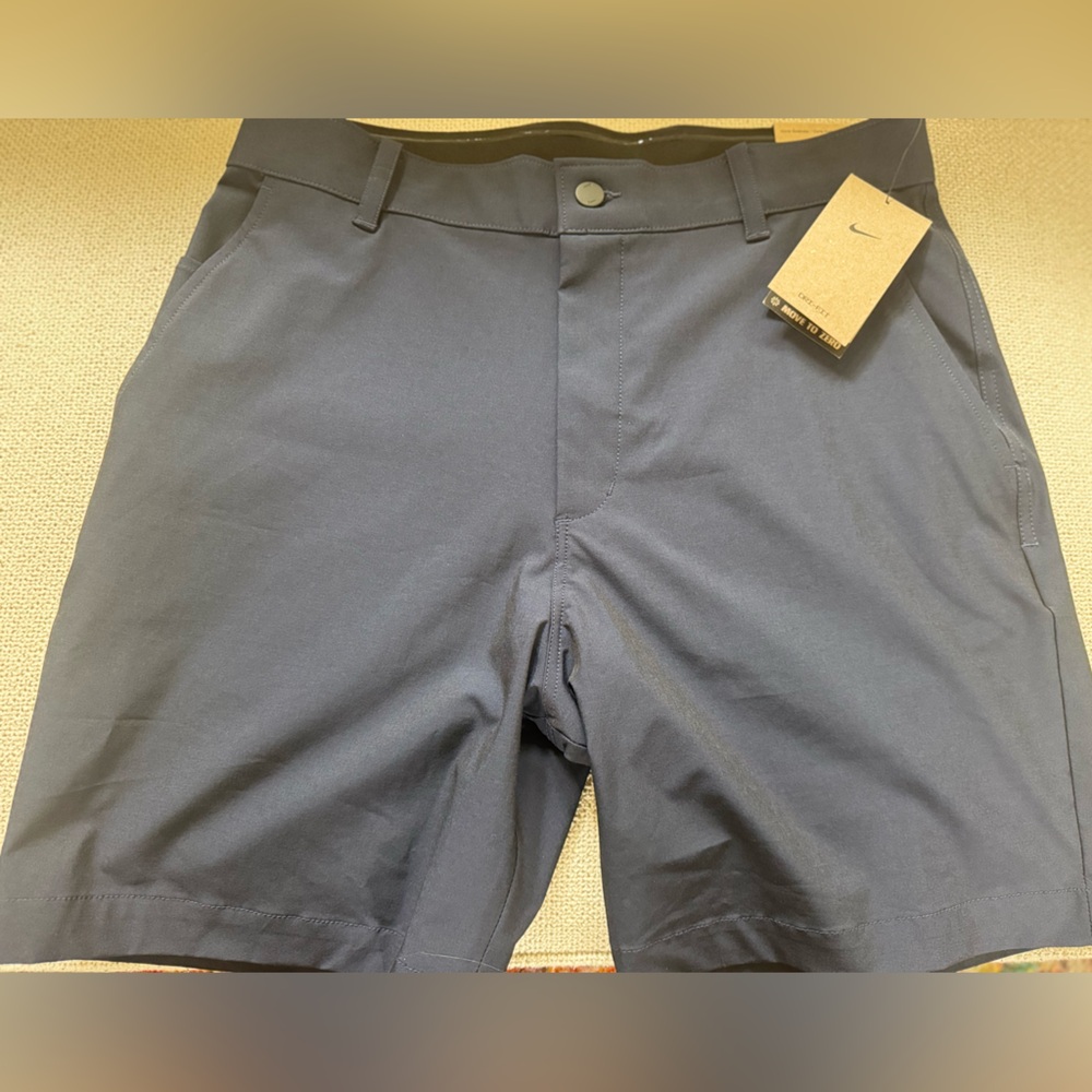 Nike Men's Dark Blue Flat Front Shorts